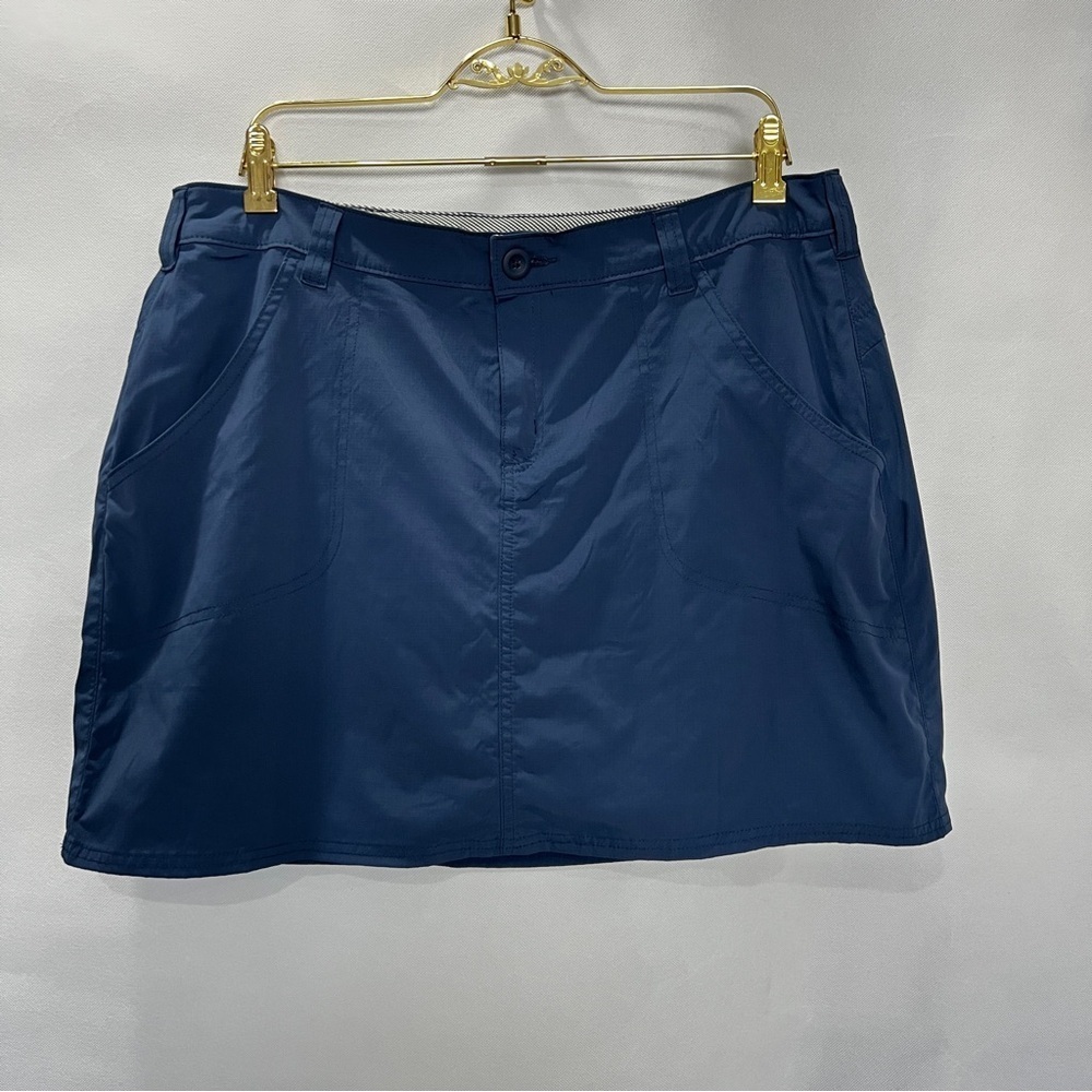 World Wide Sportsman Women's Skort Skirt Size 14 Built-In Mesh Shorts Navy Blue